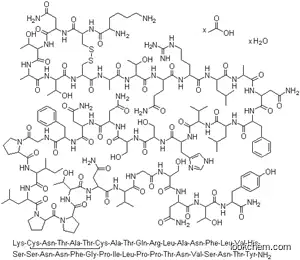 Molecular Structure of 196078-30-5 (Pramlintide acetate)